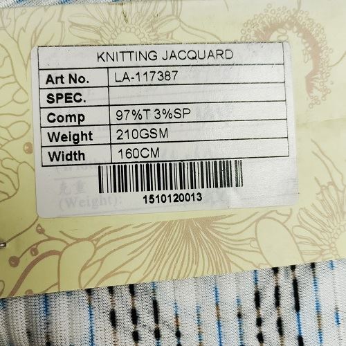 Custom Rib Knit Fabric