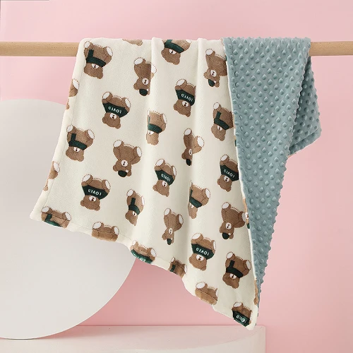 Κουβέρτες διπλής στρώσης Minky Dots