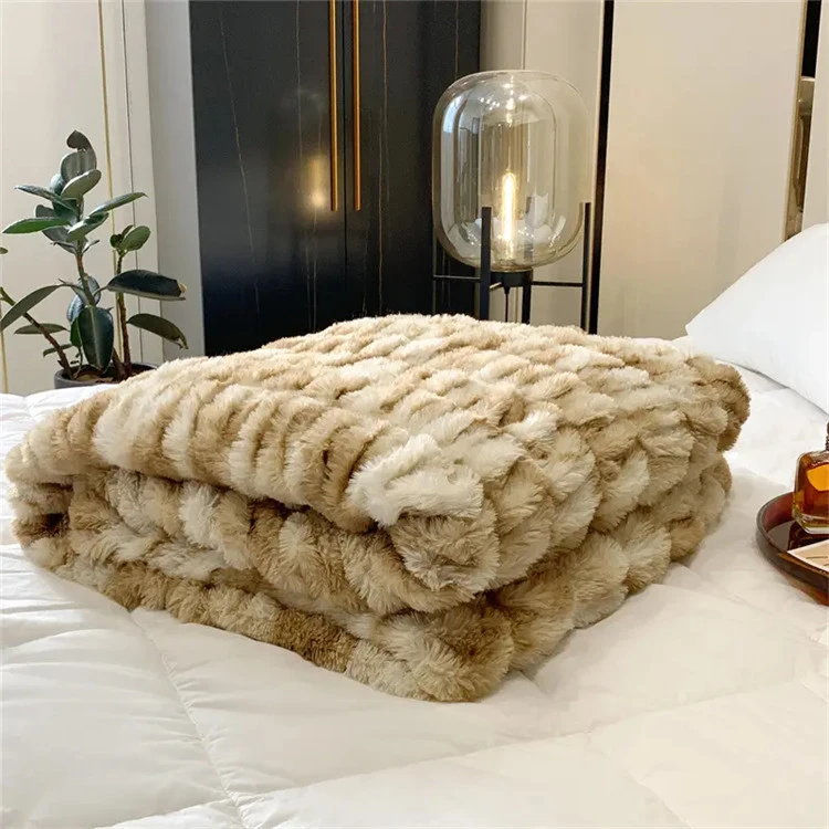 Faux fur Sherpa Blanekt
