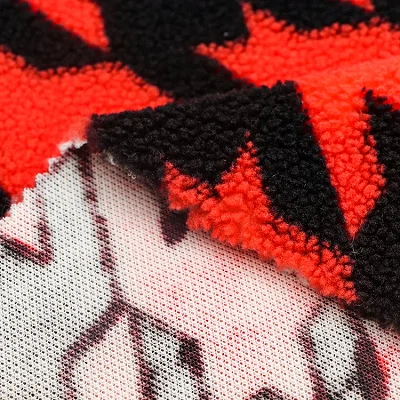  Print Wool Sherpa Fabric For Jacket