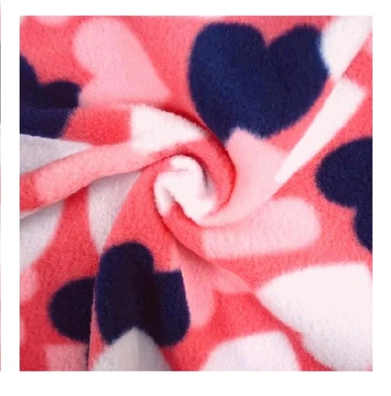 Love Print Ύφασμα από Polar Fleece διπλής όψης
