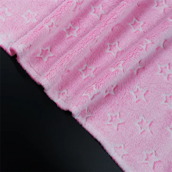 Multicolor Embossed Printed Flannel Coral Fleece suppliers