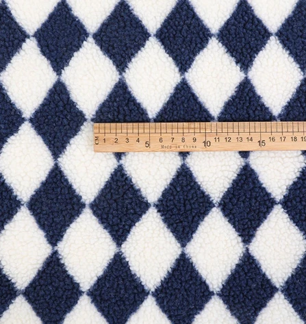 Μία πλευρική εκτύπωση Sherpa Fleece Fabric για ρούχο