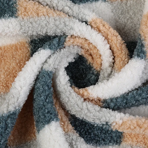 Καρό στάμπα Sherpa Fleece Ύφασμα