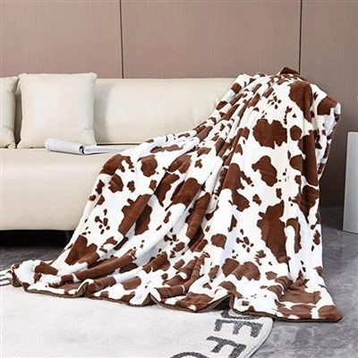 Κουβέρτα με στάμπα αγελάδας