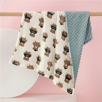 Κουβέρτες διπλής στρώσης Minky Dots