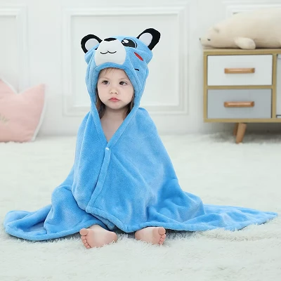 Flannel Hoodie Blanket For Kids