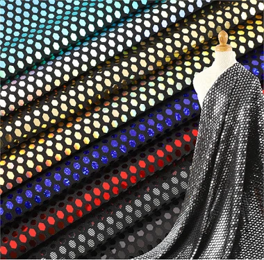 Λαμπερό ύφασμα φόρεμα σκηνής