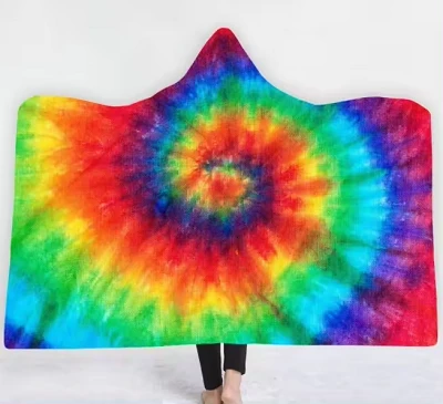 Κουβέρτα με βαμμένο hoodie γραβάτα
