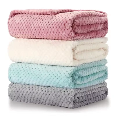 Waffle Jacquard κοραλλιογενές κουβέρτα